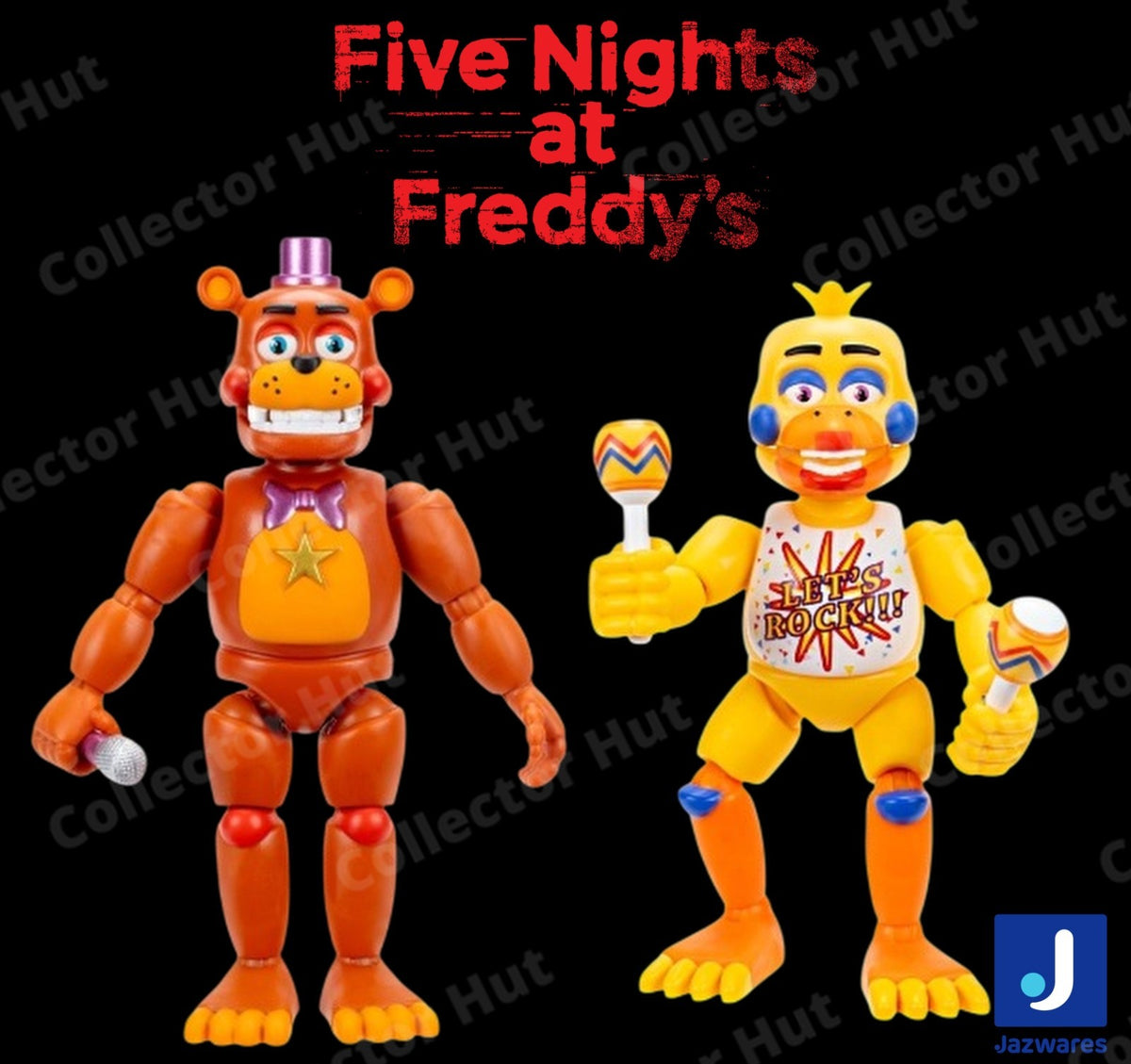 Walmart Exclusive Five Nights at Freddy’s • Rockstar Chica Freddy Action Figures