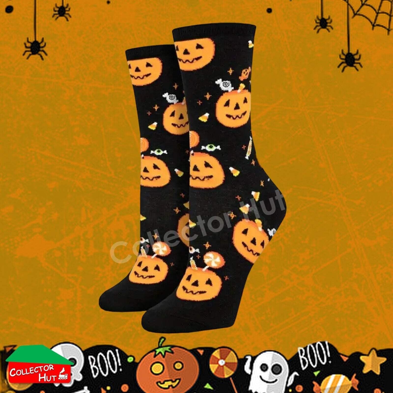 Happy Crew Socks Novelty HALLOWEEN Cotton Blend Anti-Odor Unisex CUSTOM Gift Set