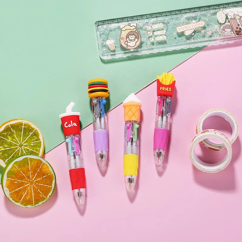 Novelty Ballpoint Pens 10 Colour MULTI-PACKS 4pcs 6pcs for Children