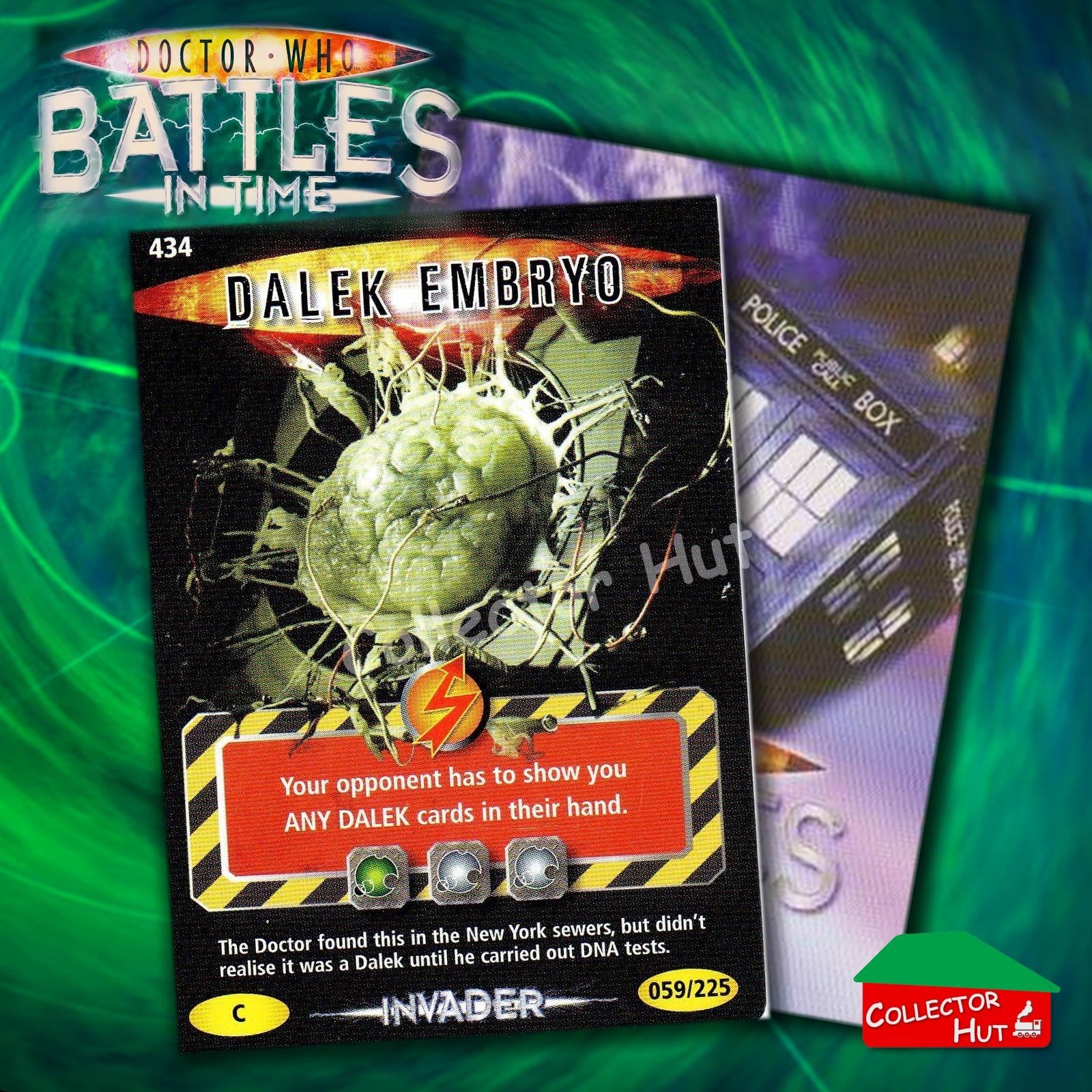 DOCTOR WHO Battles in Time #376-600 INVADER RARE & COMMON CARDS YOU CHOOSE