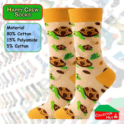 Happy Crew Socks Novelty Breathable Anti-Odour Men's Unisex UK 6-8.5 EU 39-42