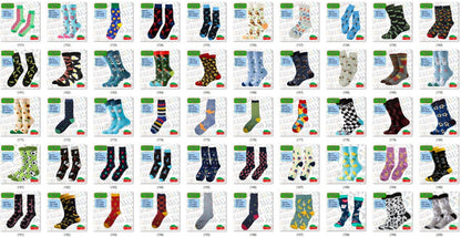 Happy Crew Socks Novelty Breathable Anti-Odour Men's Unisex UK 9-11 EU 43-46