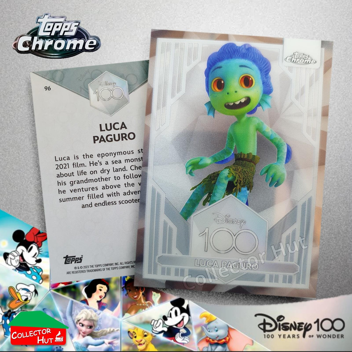 Disney 100 Topps Chrome 2023 Base Cards 1-100 Pick Singles to Complete Your Set