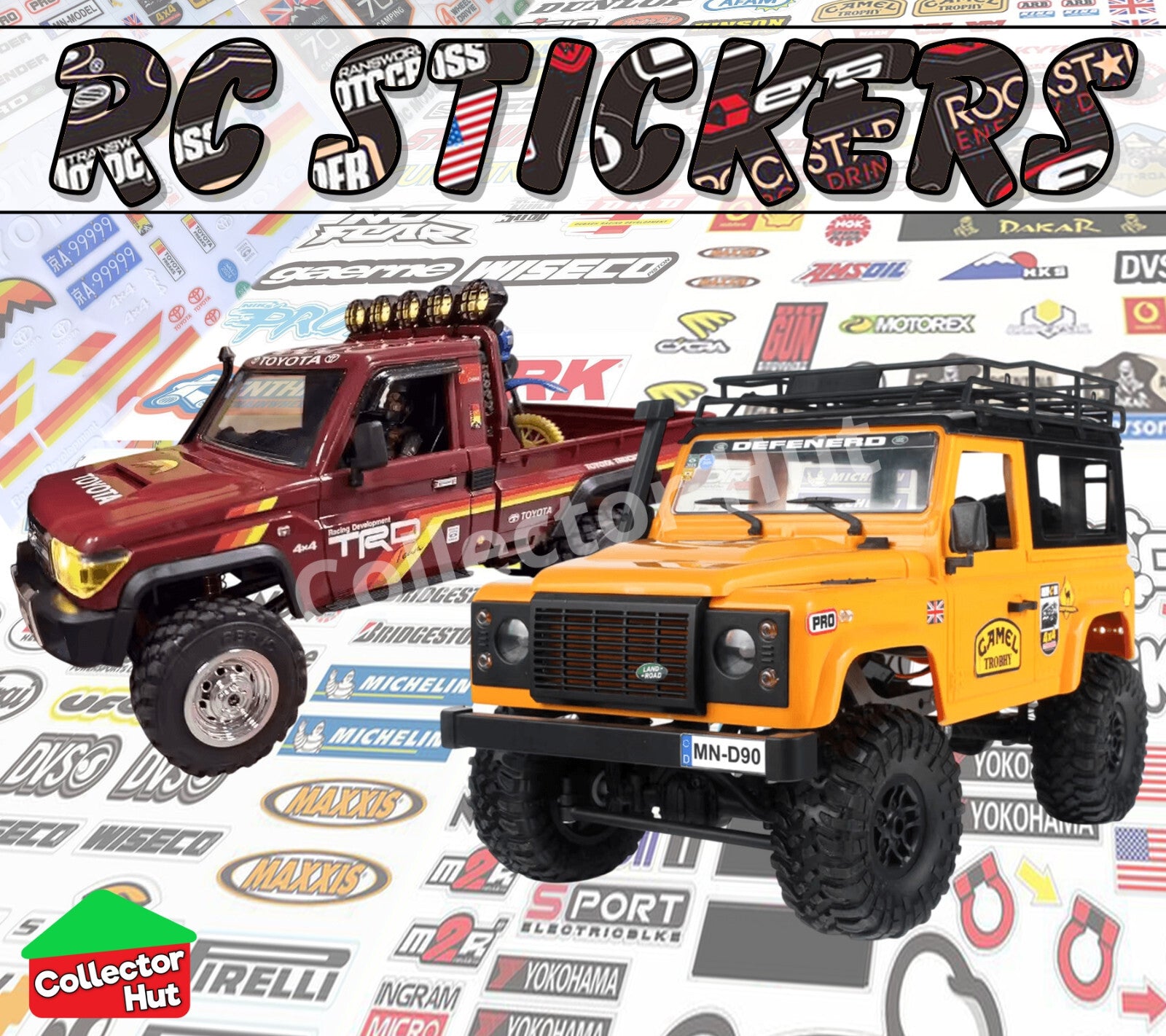 RC Models Car Truck Sticker Sets Accessories Upgrades Labels Customise ...