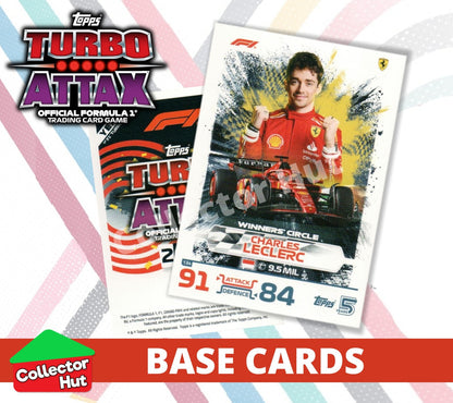 Topps Turbo Attax Formula 1 F1 2024 #1-166 Base Cards YOU CHOOSE