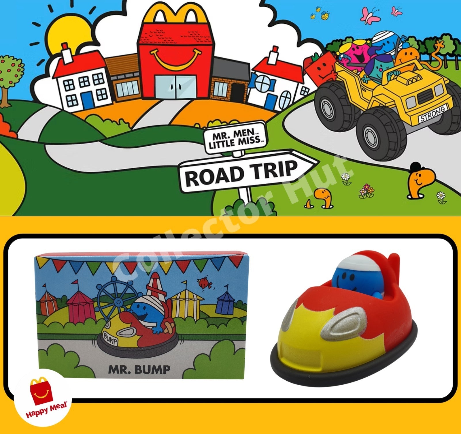 McDonalds Happy Meal Mr Men Little Miss Road Trip 2026 COMPLETE 10 Car Set