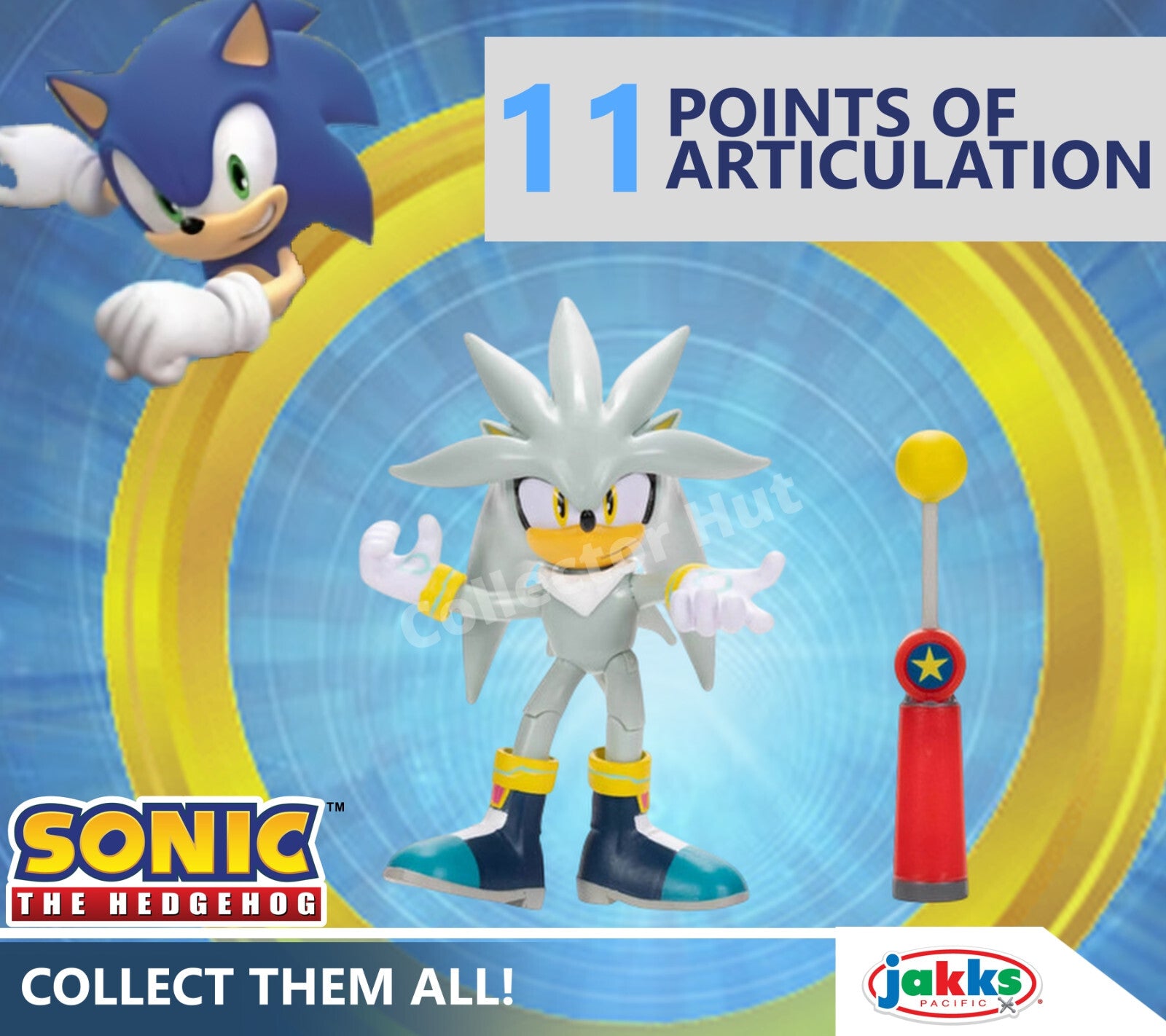 Sonic 4" Posable Figures with Accessories JAKKS Sonic the Hedgehog