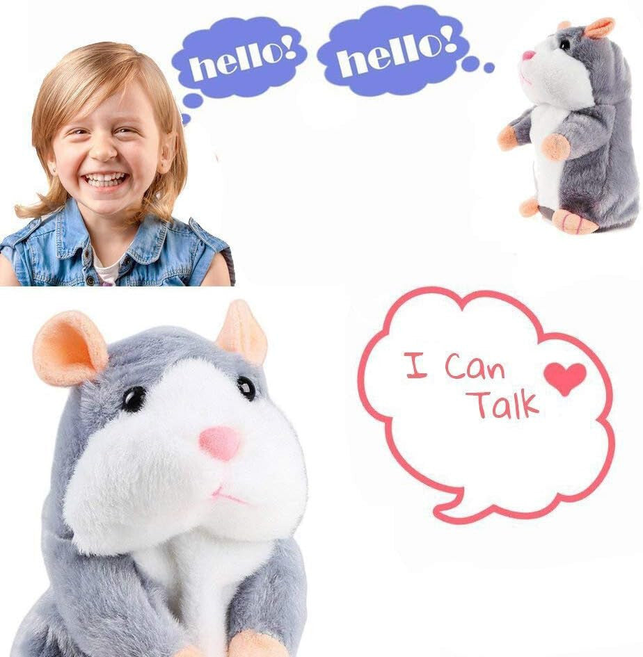 Talking Music Repeating Fluffy Hamsters Educational Speech Development Toy
