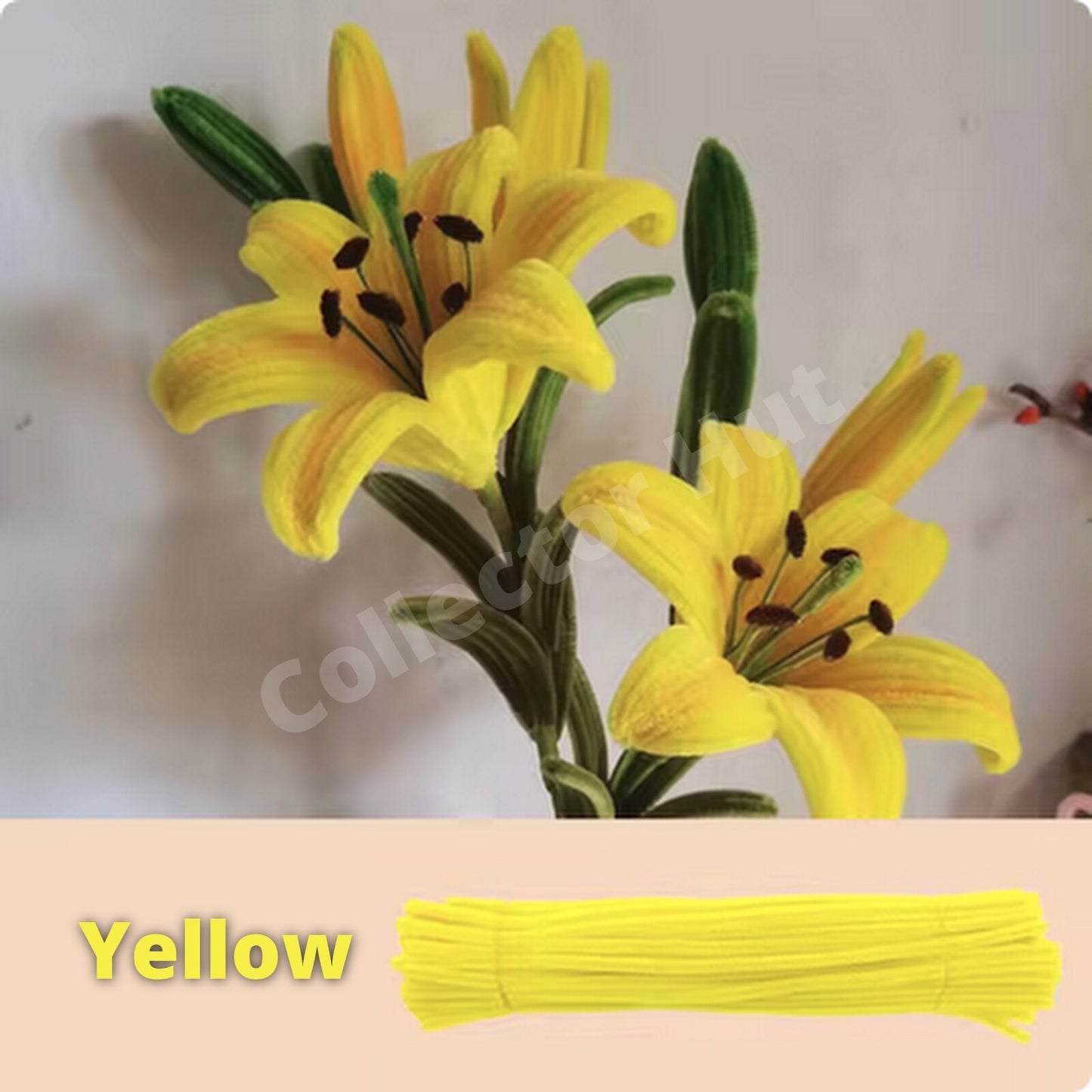 Chenille Craft Stems Pipe Cleaners 20pcs 30cm x 6mm Long Flexible Craft Supplies