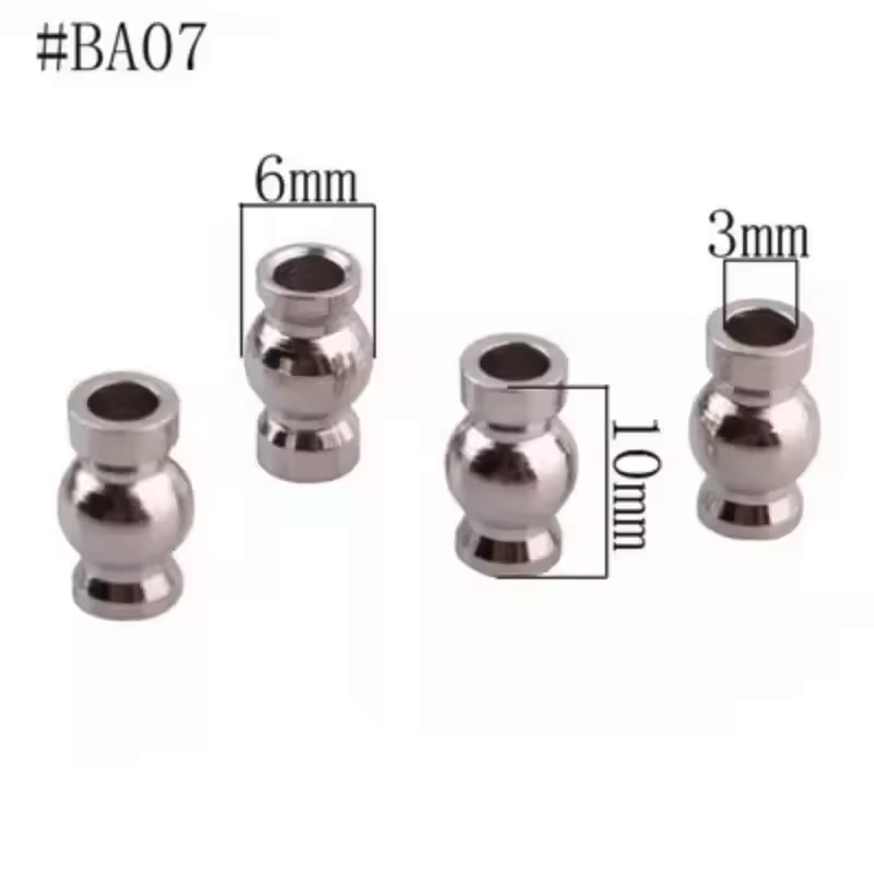 RC Model Car Suspension Bushings Metal Cap Fittings
