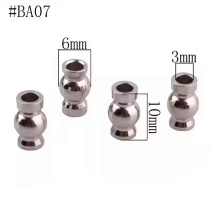 RC Model Car Suspension Bushings Metal Cap Fittings