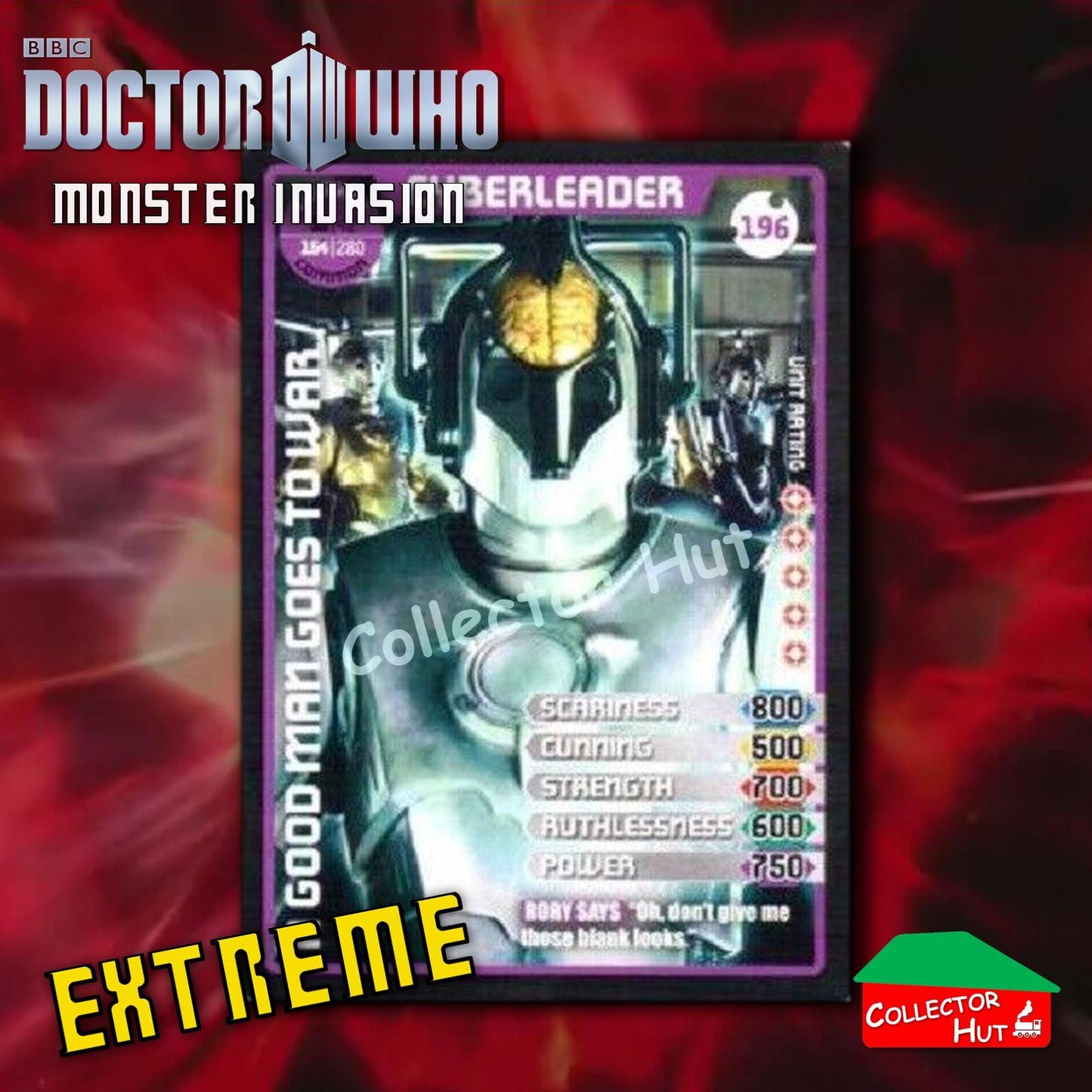 DOCTOR WHO Monster Invasion EXTREME Cards 166-344 New Fresh & Sleeved YOU CHOOSE