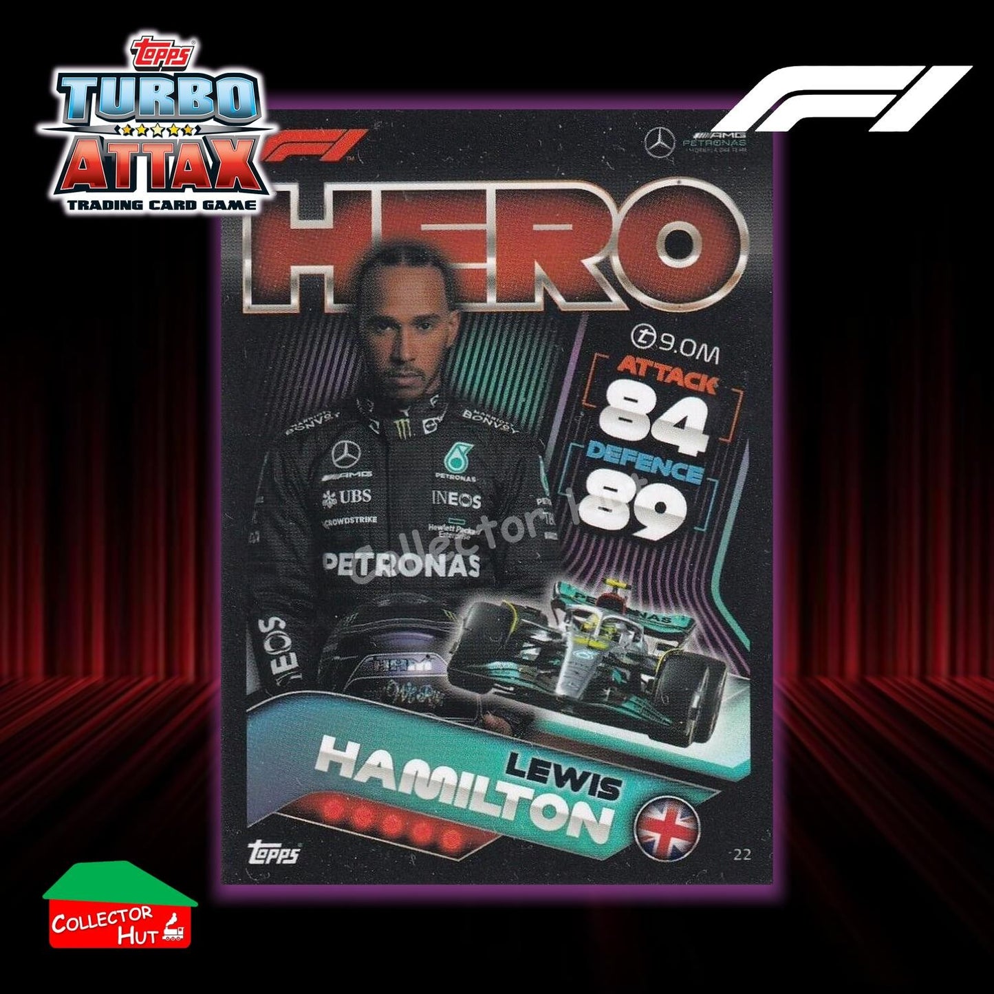 Topps Turbo Attax Formula 1 F1 2022 #1-131 Base Cards YOU CHOOSE
