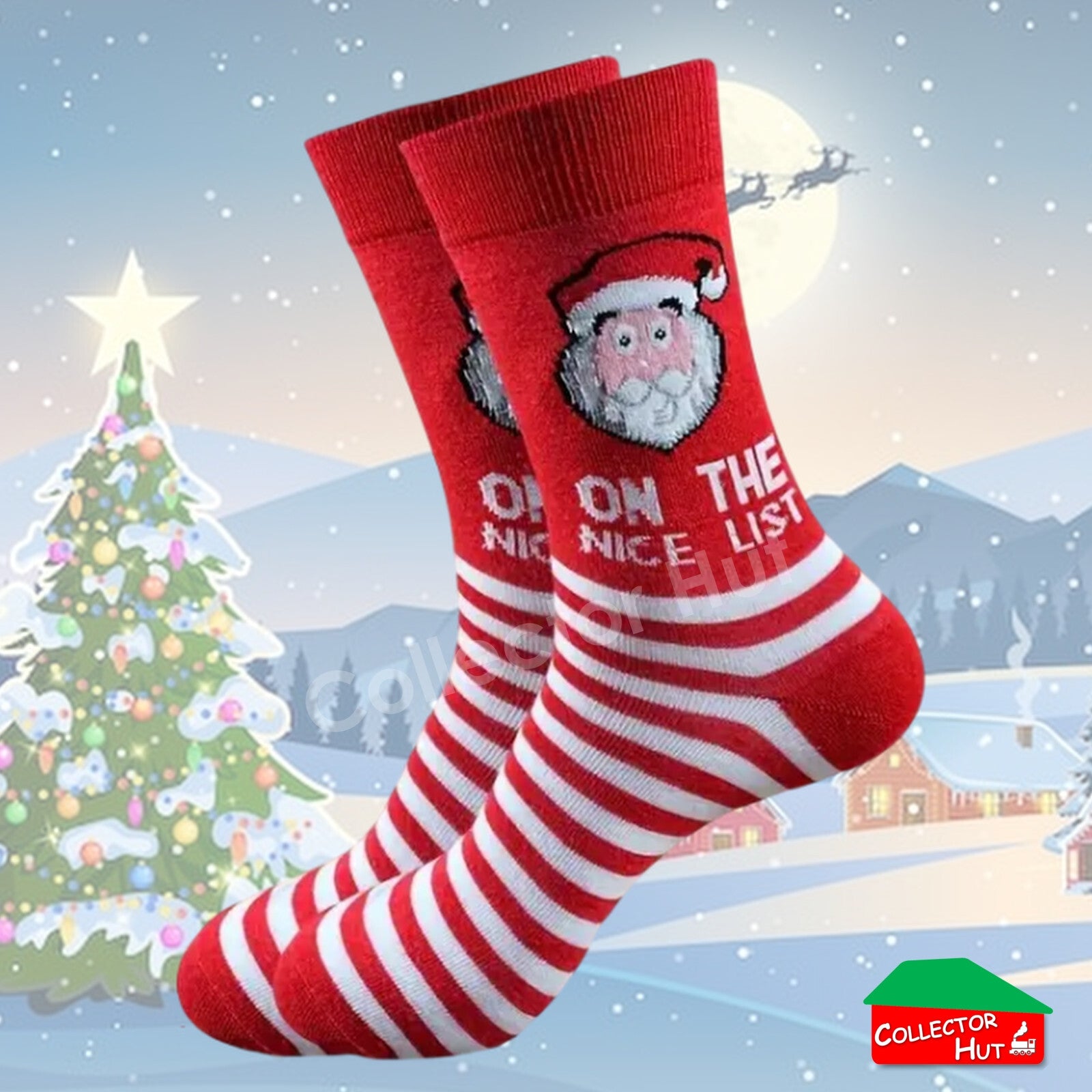 CHRISTMAS SOCKS Cotton Blend Anti-Odor Unisex Crew Socks CUSTOM Gift Set