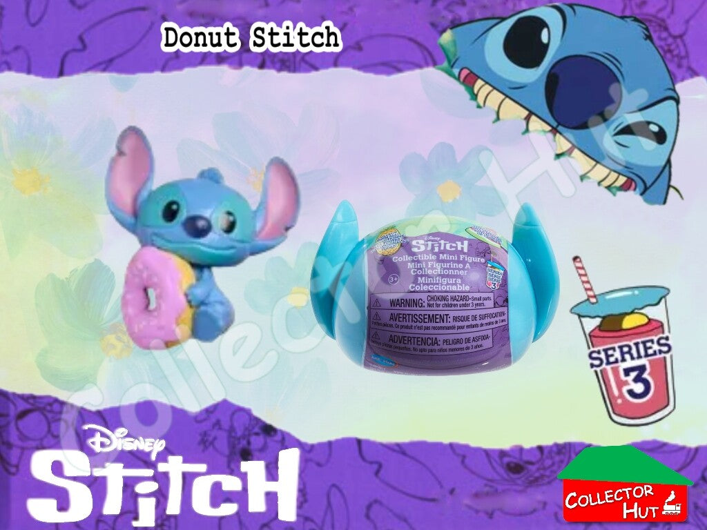 Disney Stitch Feed Me Blind Mini Figures Series 3 (Identified) New & Sealed