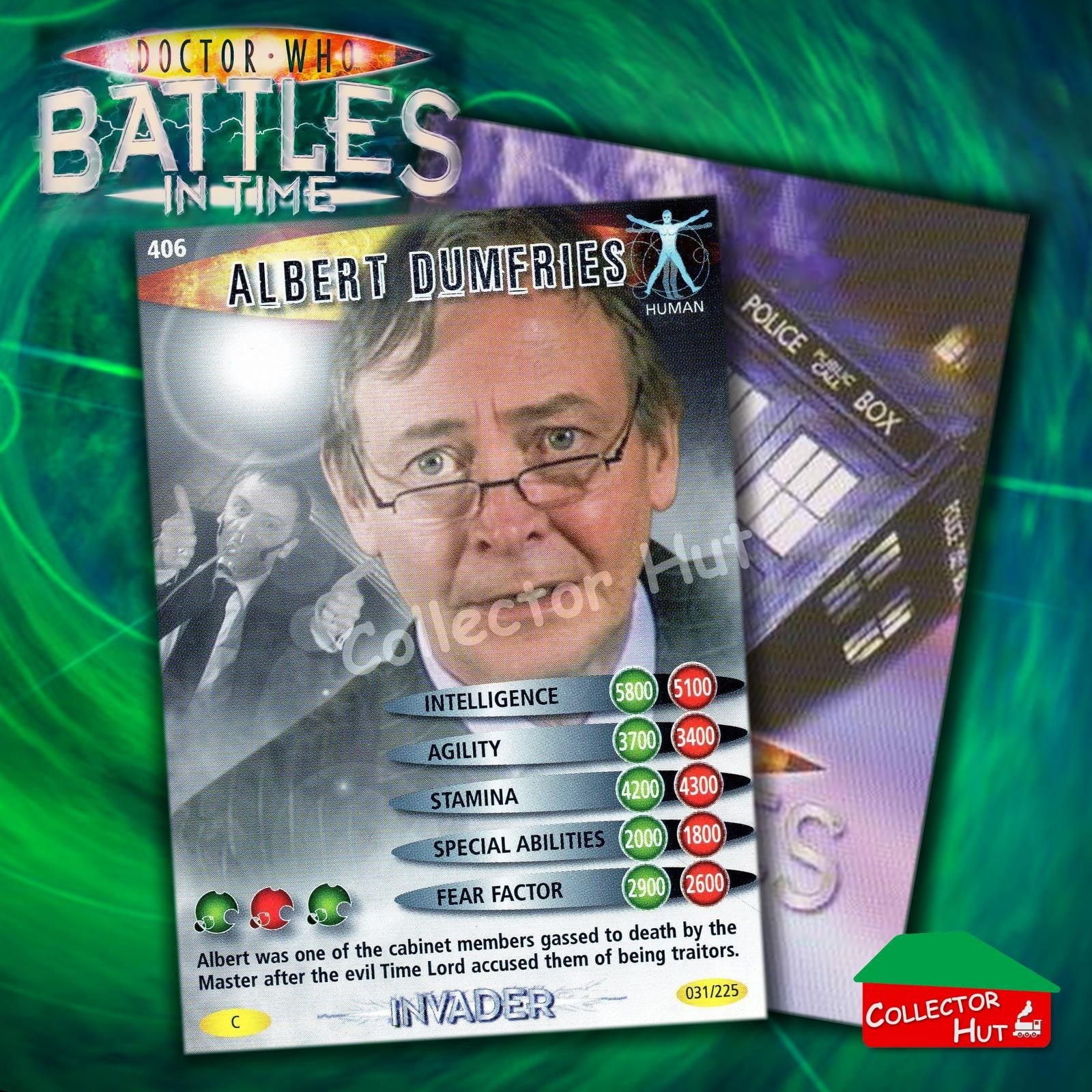 DOCTOR WHO Battles in Time #376-600 INVADER RARE & COMMON CARDS YOU CHOOSE