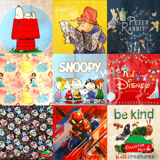 Reusable Tote Shopping Gift Bags Medium & Large Many Patterns Marvel Disney