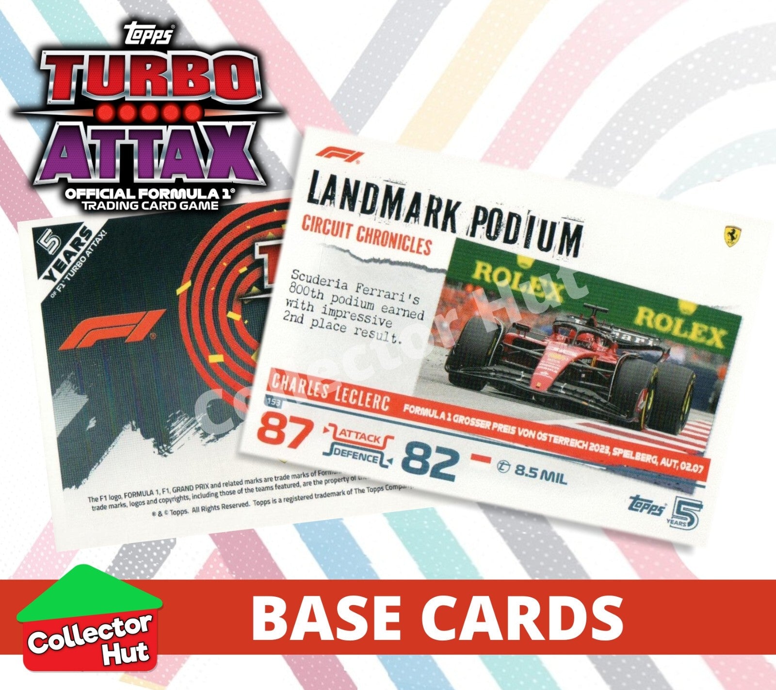 Topps Turbo Attax Formula 1 F1 2024 #1-166 Base Cards YOU CHOOSE