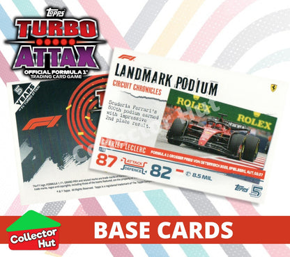 Topps Turbo Attax Formula 1 F1 2024 #1-166 Base Cards YOU CHOOSE