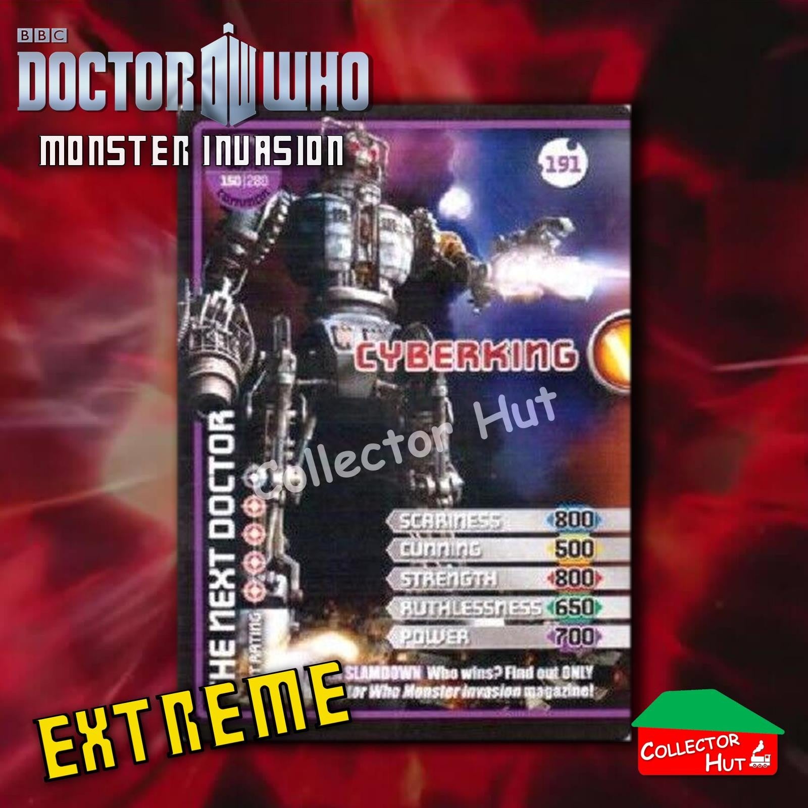 DOCTOR WHO Monster Invasion EXTREME Cards 166-344 New Fresh & Sleeved YOU CHOOSE