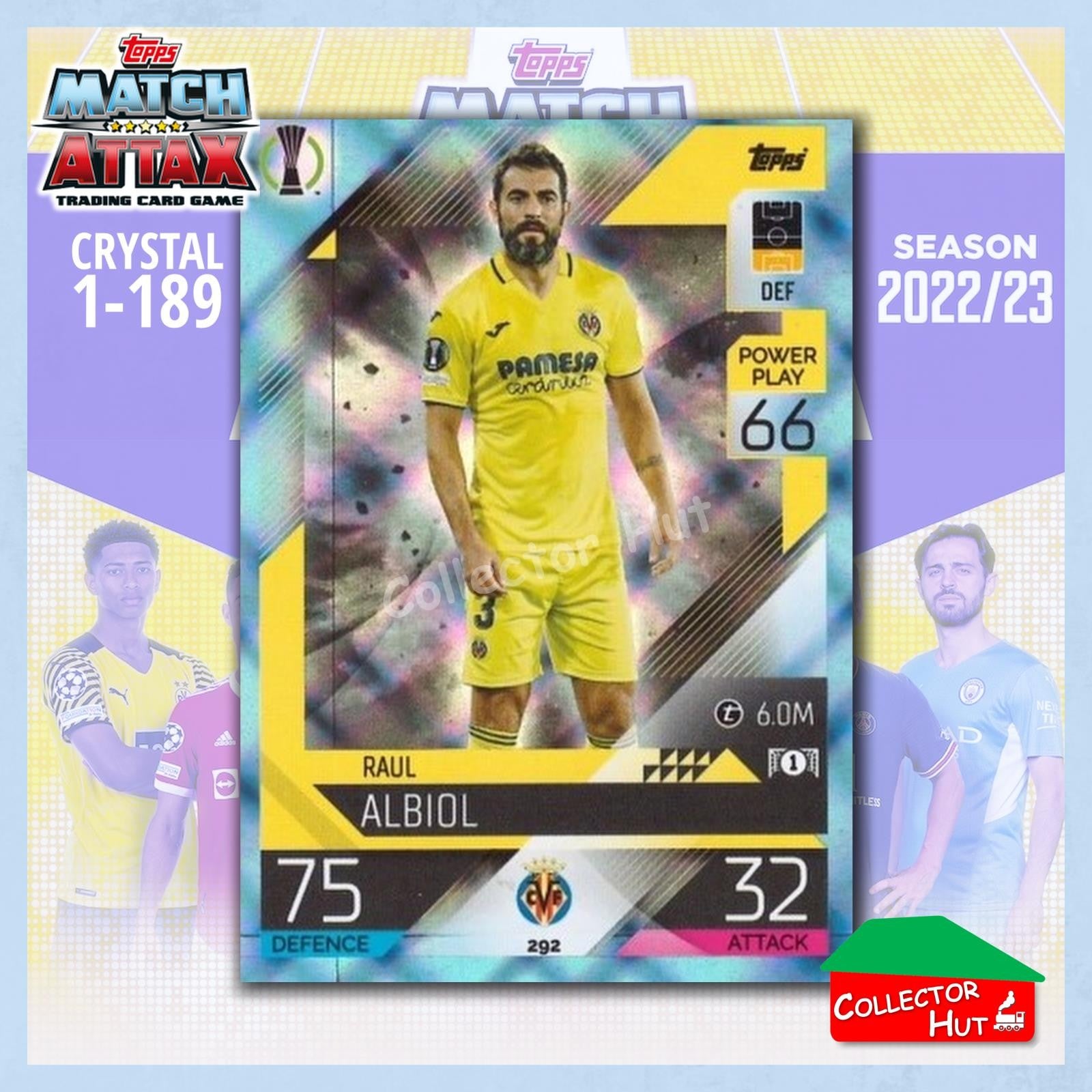 Topps Match Attax Europa Champions League 2022/23 Crystal Parallel Cards 190-387