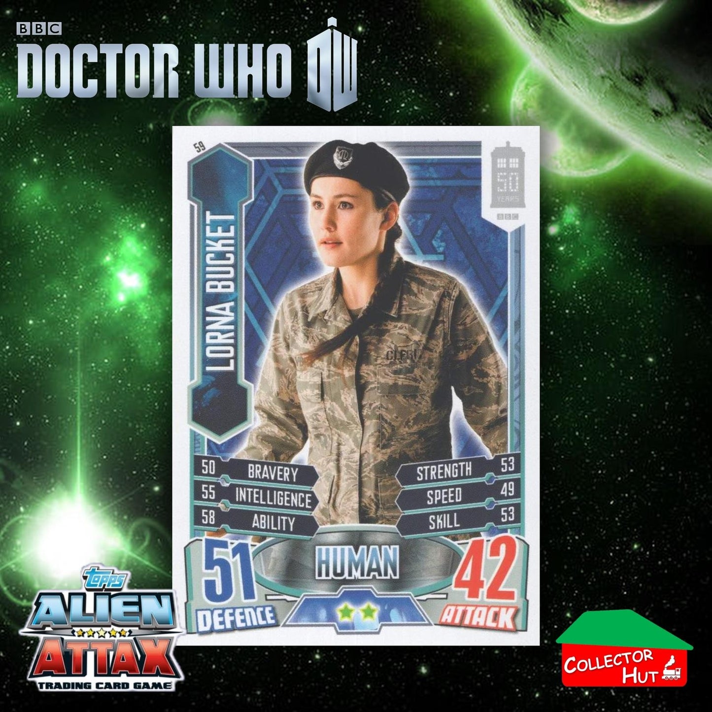 Topps Doctor Who Alien Attax 50th Anniversary Edition Companion Timeless Cards
