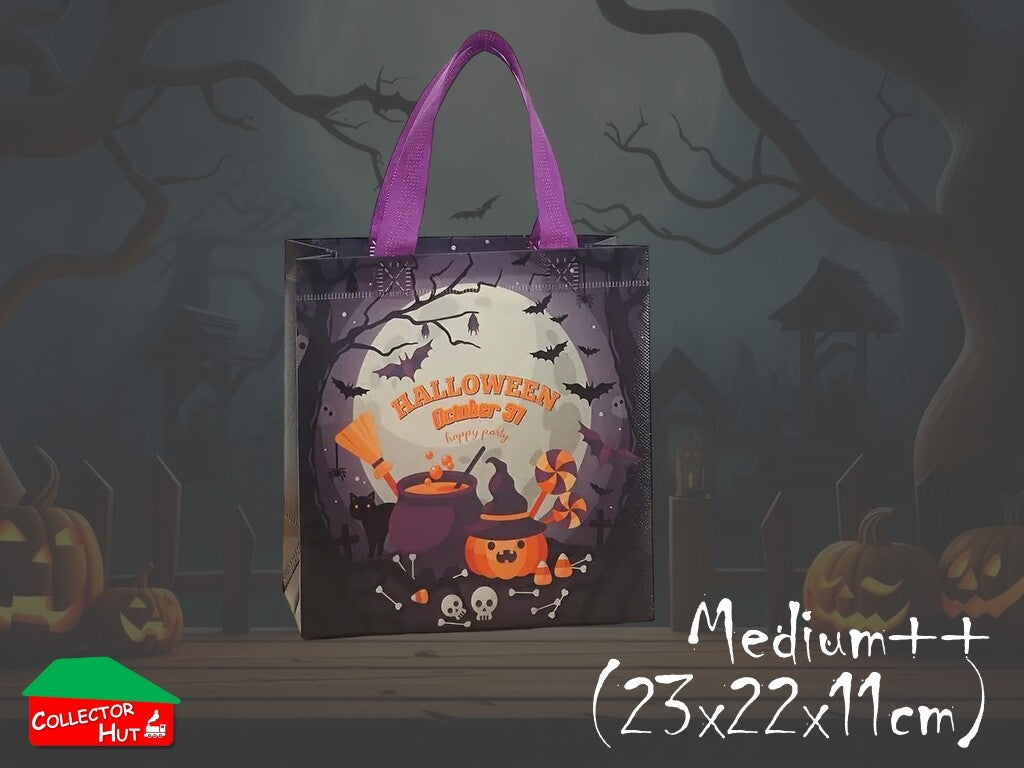 Halloween Novelty Tote Bags Trick or Treat Fabric Choose a Pattern