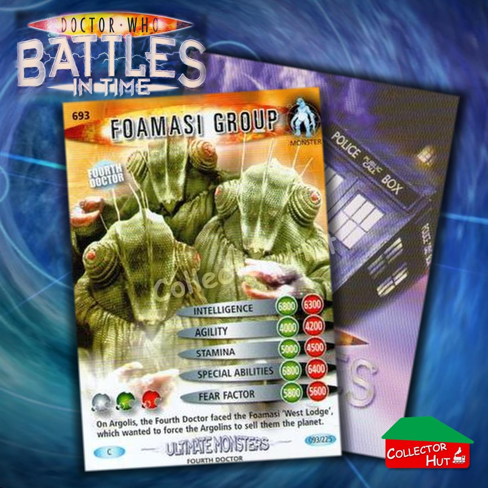 DOCTOR WHO Battles in Time #601-825 ULTIMATE MONSTERS RARE & COMMON Cards