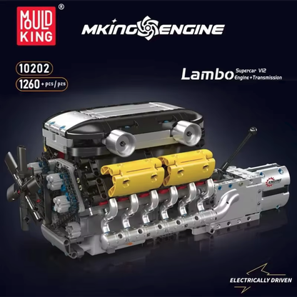Mould King Technology Motorized Engine Building Block Model Sets