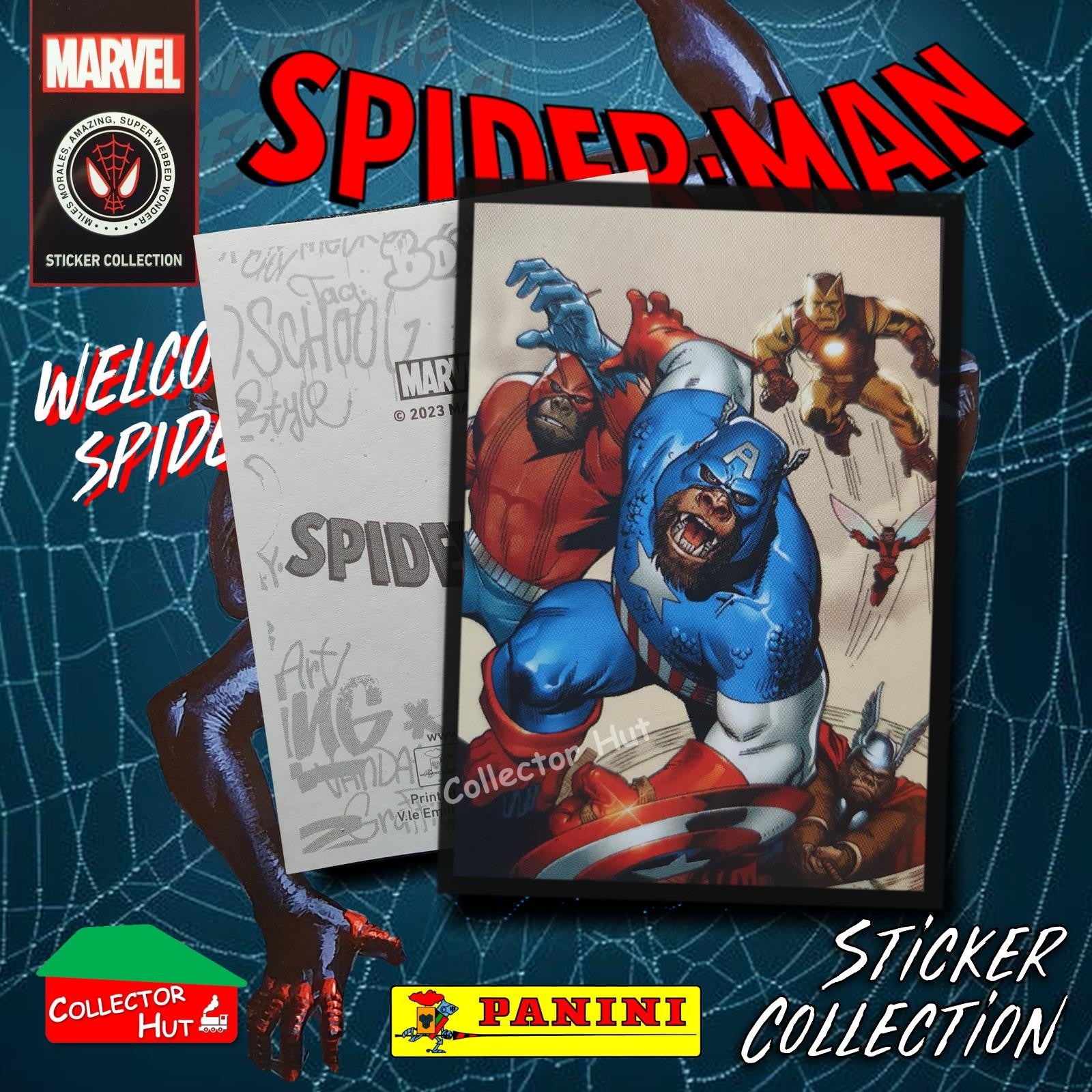 Panini Spider-Man Spider-Verse 2023 Collection Sticker Singles #1-163 & F1-30