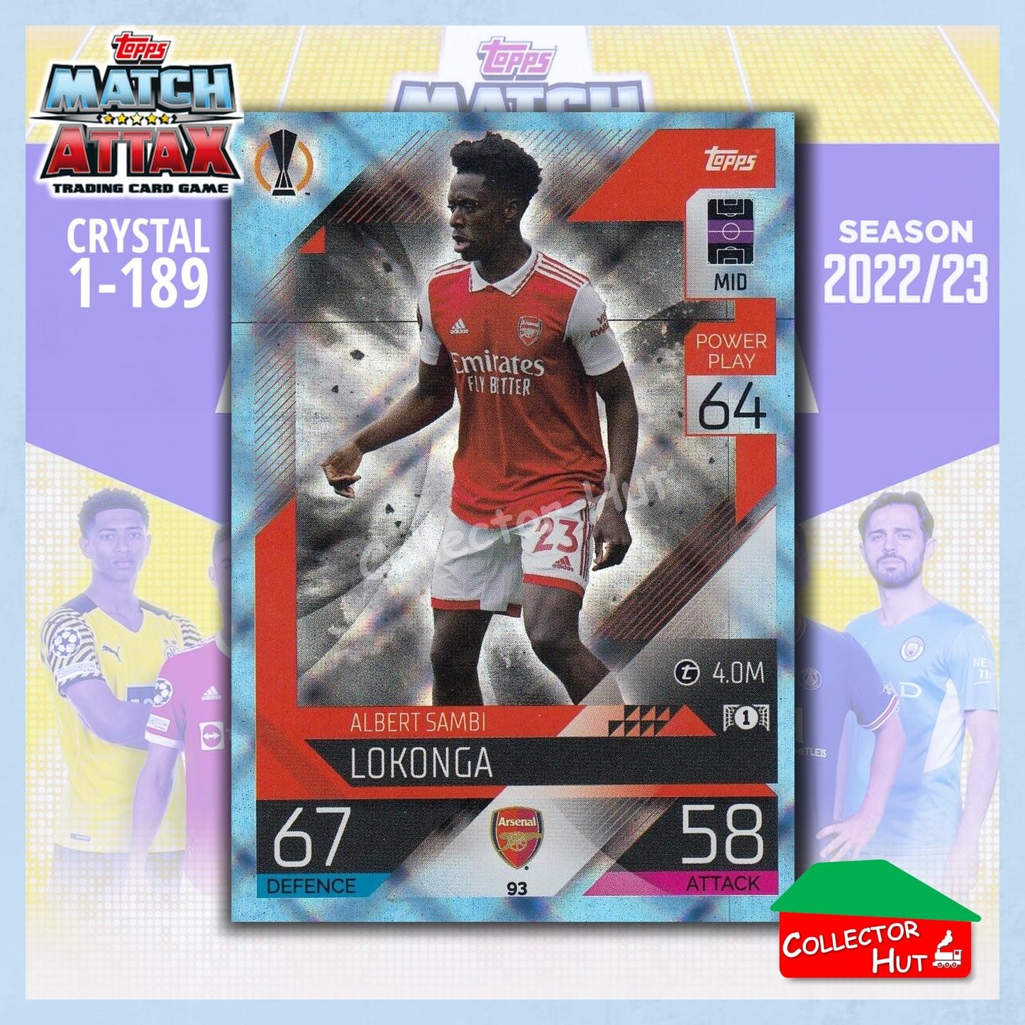 Topps Match Attax Europa Champions League 2022/23 Crystal Parallel Cards 1-189