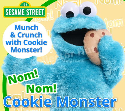 Sesame Street Nom Nom Cookie Monster 13.5" Interactive Plush Toy