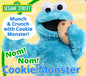 Sesame Street Nom Nom Cookie Monster 13.5" Interactive Plush Toy