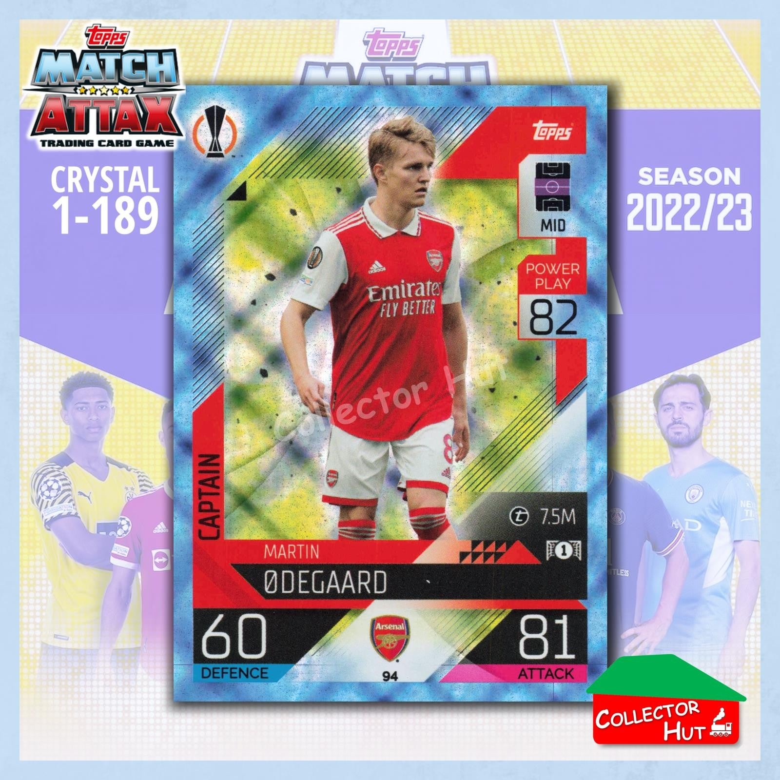Topps Match Attax Europa Champions League 2022/23 Crystal Parallel Cards 1-189