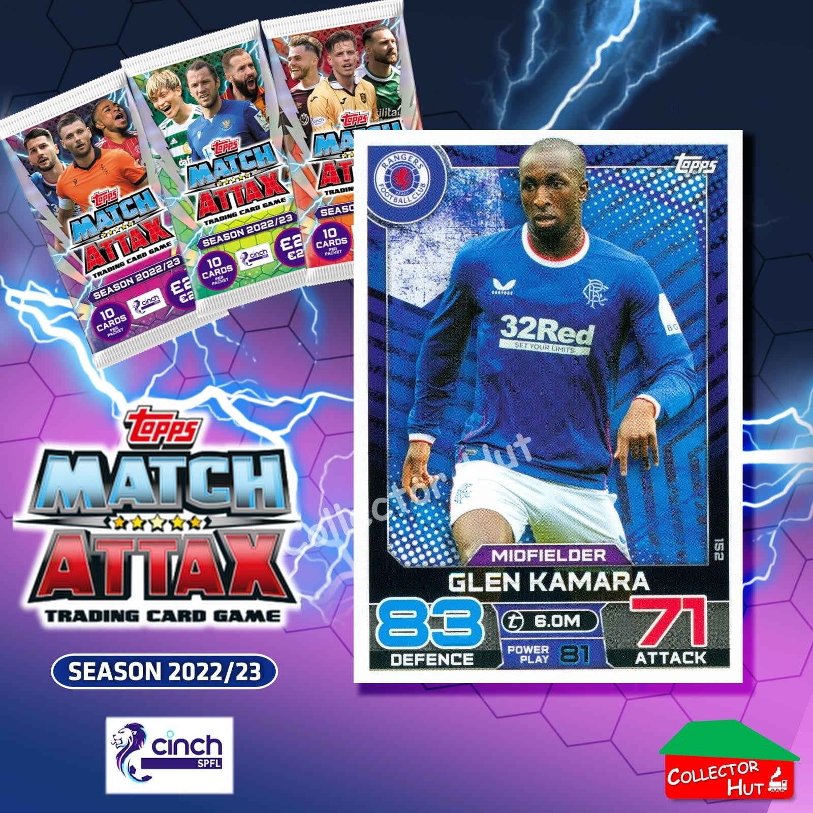 TOPPS MATCH ATTAX SPFL 2022/23 #1-162 Choose Your Card