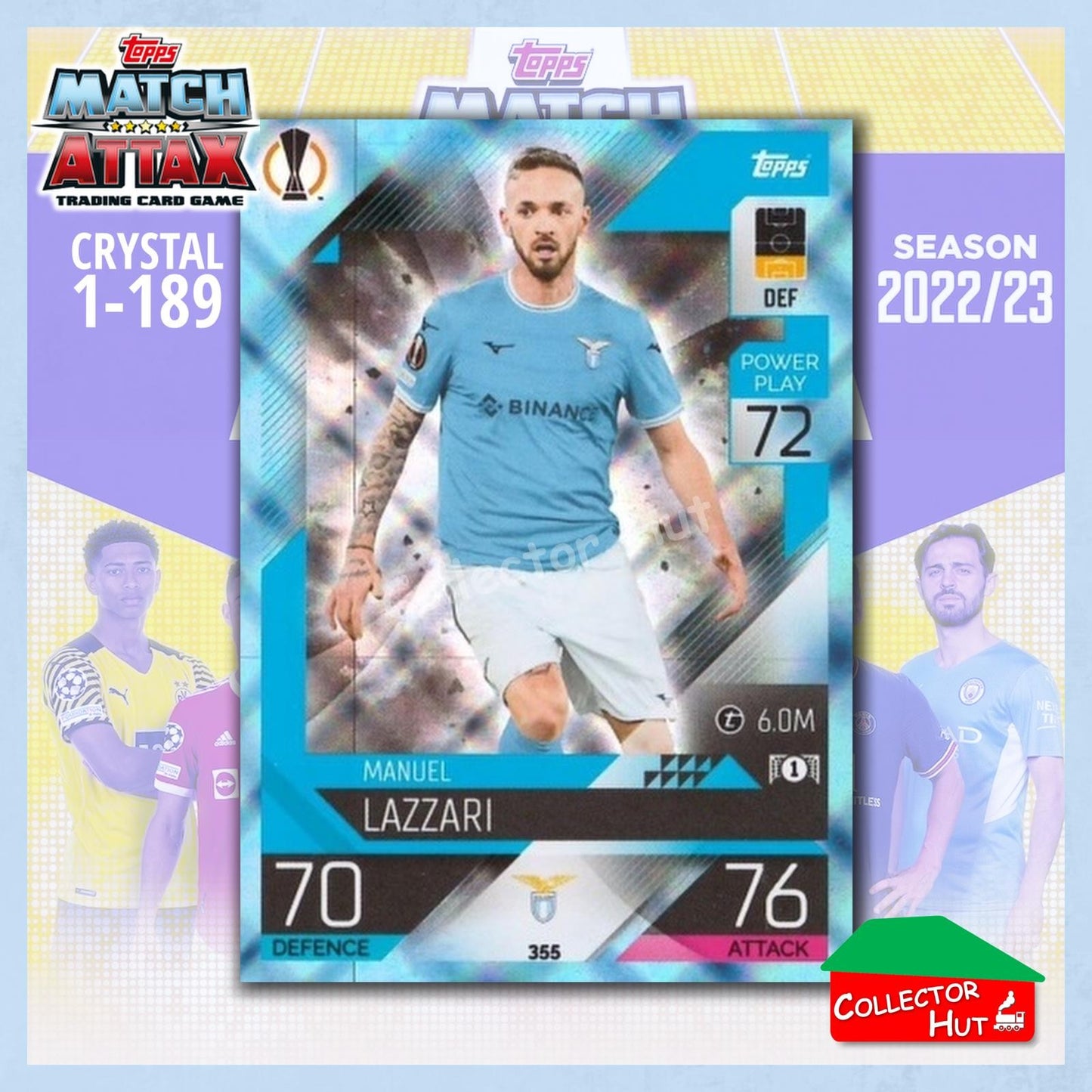 Topps Match Attax Europa Champions League 2022/23 Crystal Parallel Cards 190-387