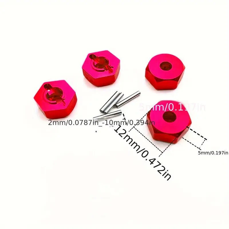 RC Car Truck Wheel Tyre Hub Adapters Extensions 5mm 7mm 12mm GO WIDE BOY!
