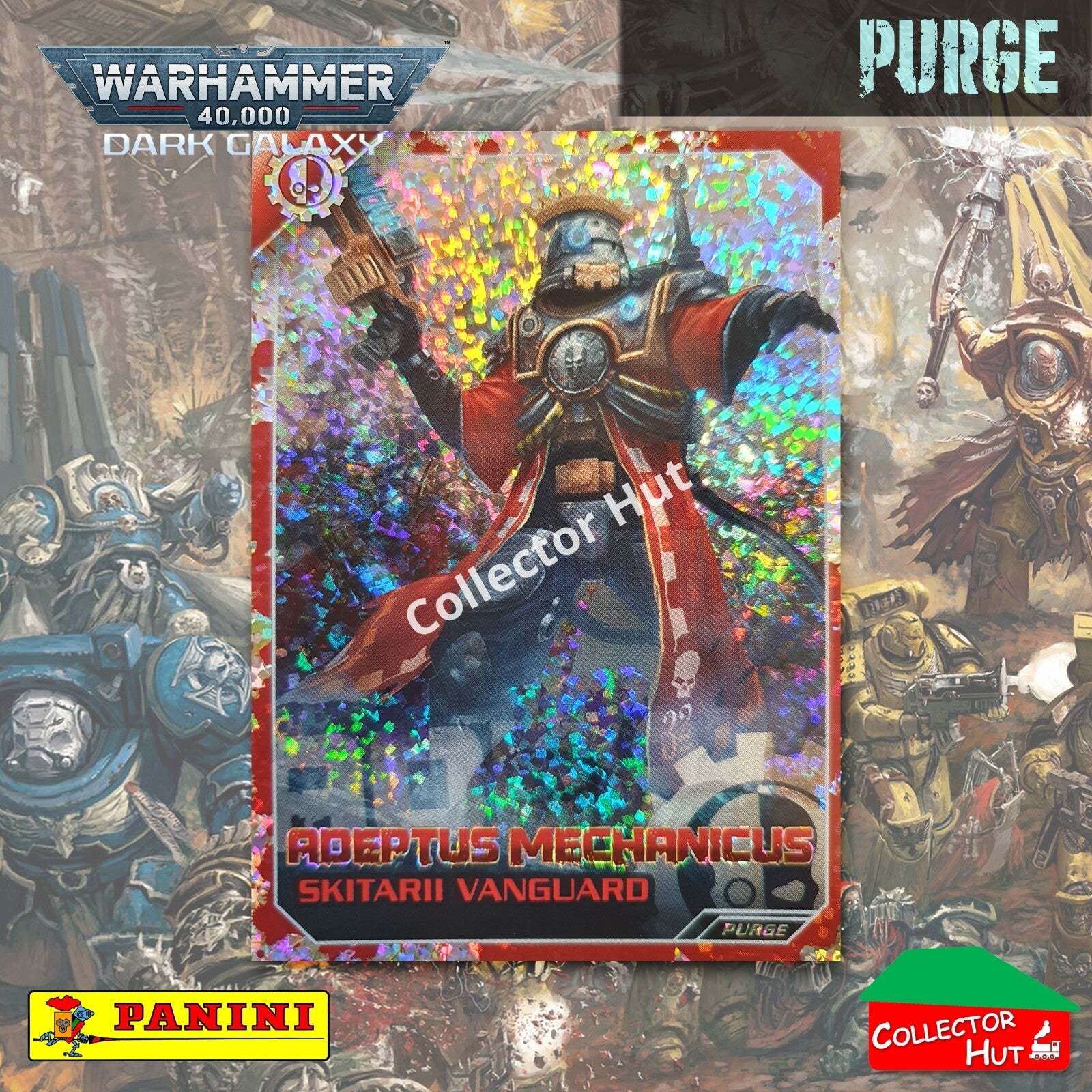 PANINI Warhammer 40,000 Dark Galaxy Parallel Trading Card Crusade Vanguard Purge
