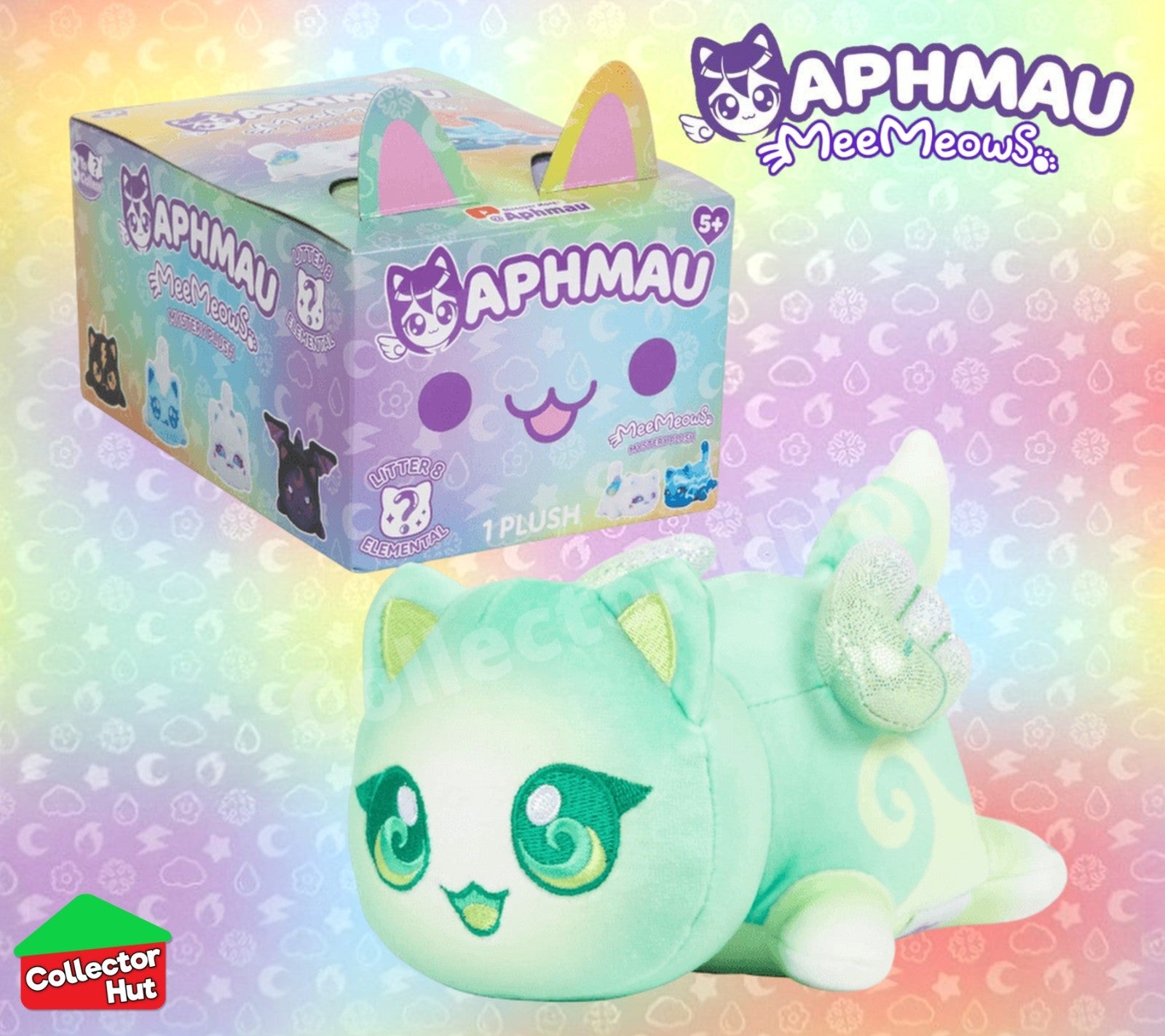 Aphmau MeeMeows Mystery 6" Plush Litter 8 ELEMENTAL IDENTIFIED You Choose