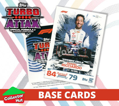 Topps Turbo Attax Formula 1 F1 2024 #1-166 Base Cards YOU CHOOSE