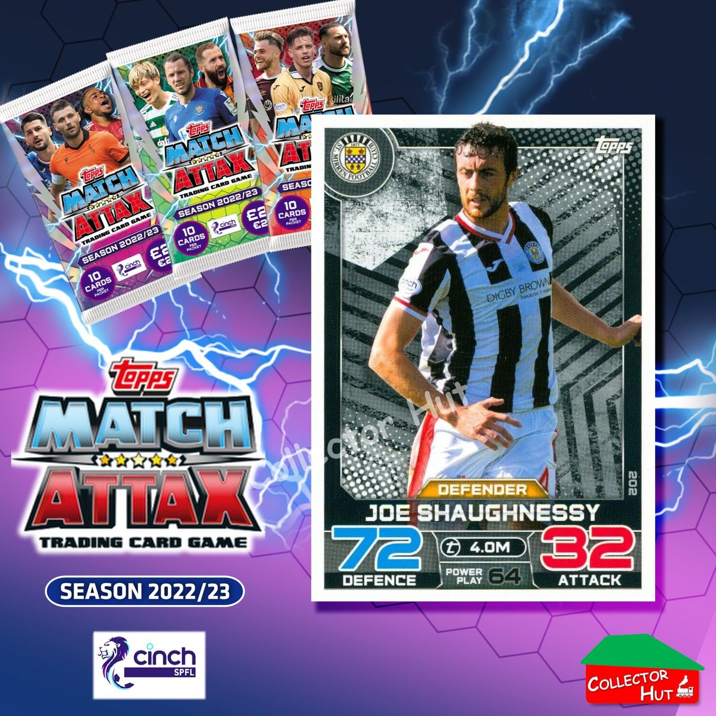 TOPPS MATCH ATTAX SPFL 2022/23 #163-264 Choose Your Card