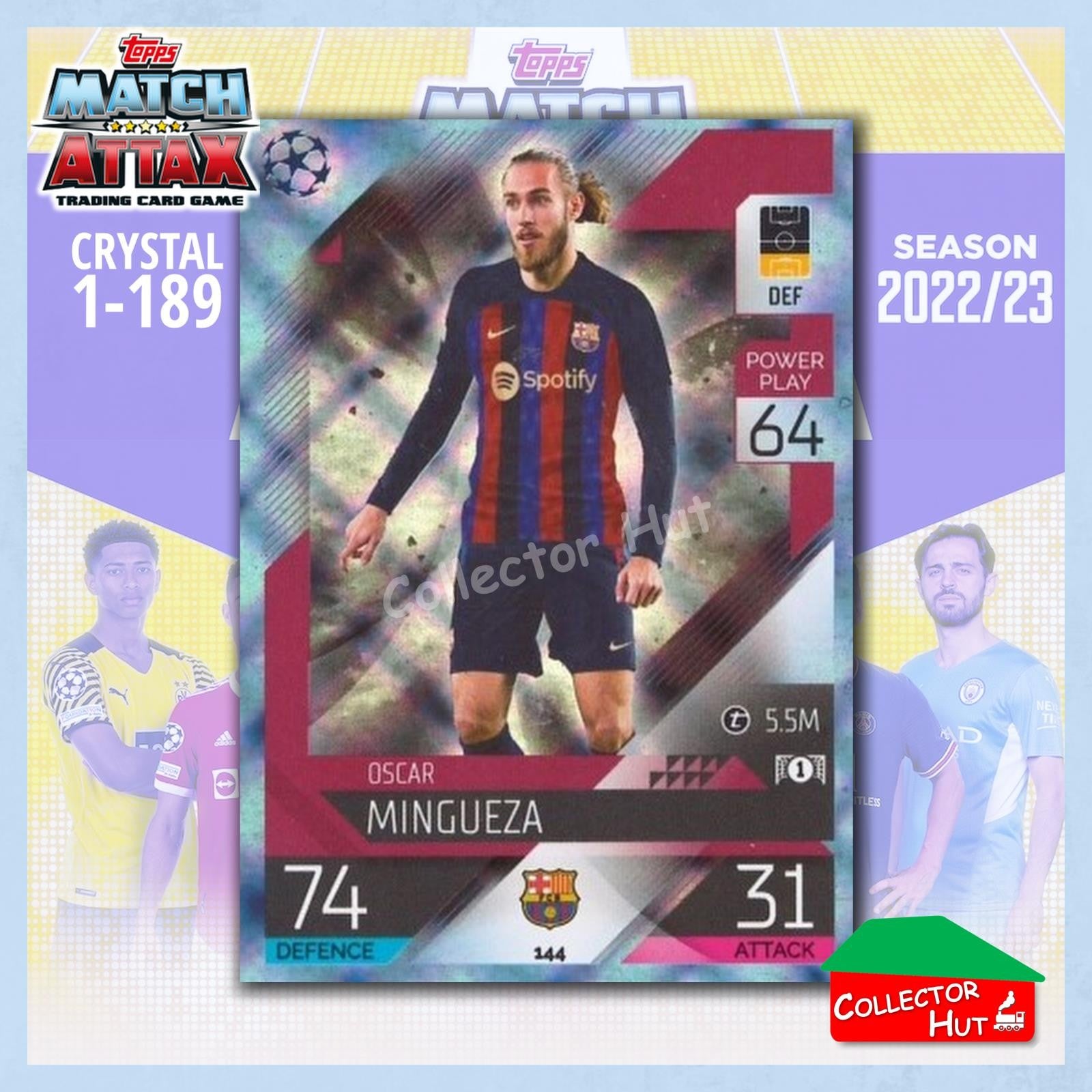 Topps Match Attax Europa Champions League 2022/23 Crystal Parallel Cards 1-189