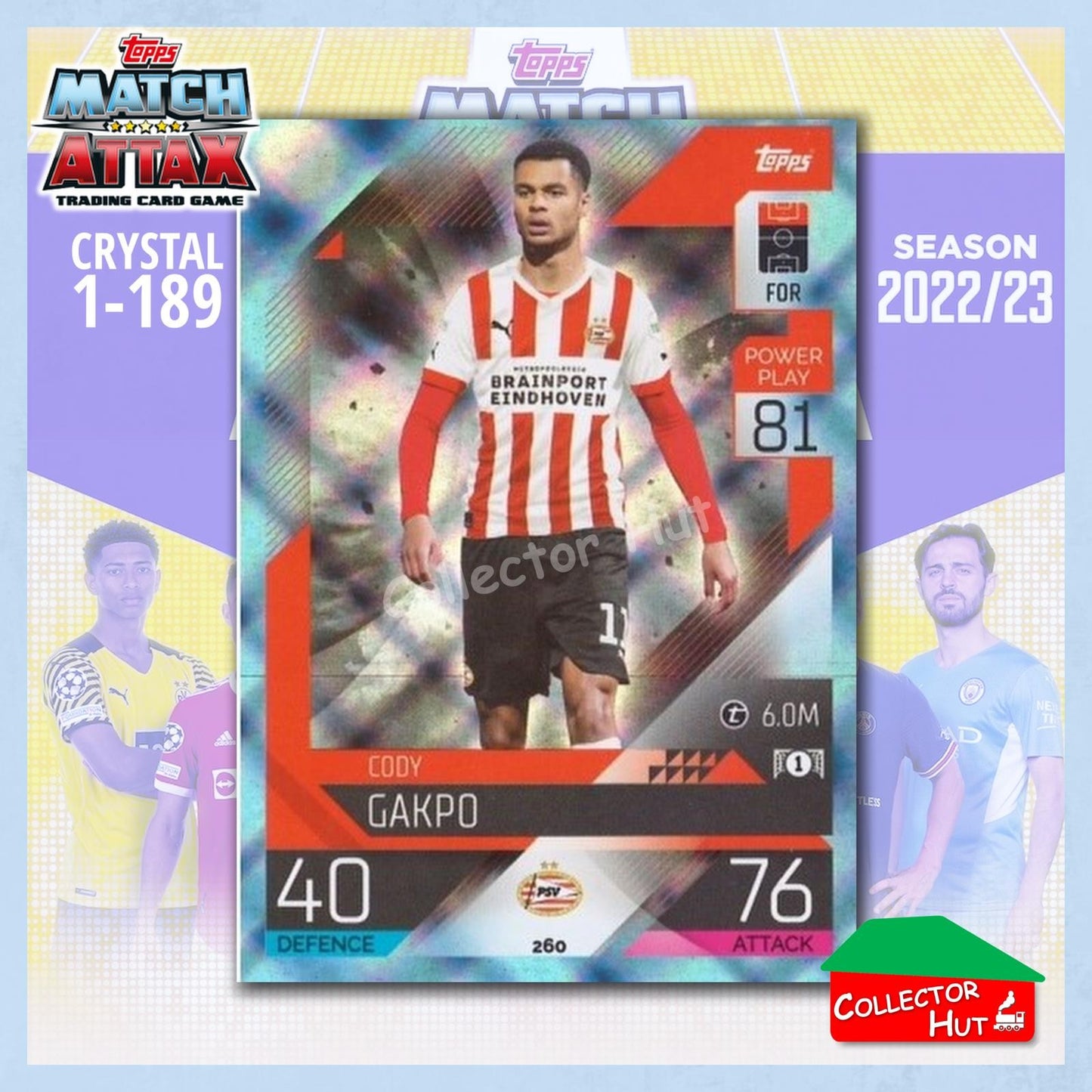 Topps Match Attax Europa Champions League 2022/23 Crystal Parallel Cards 190-387