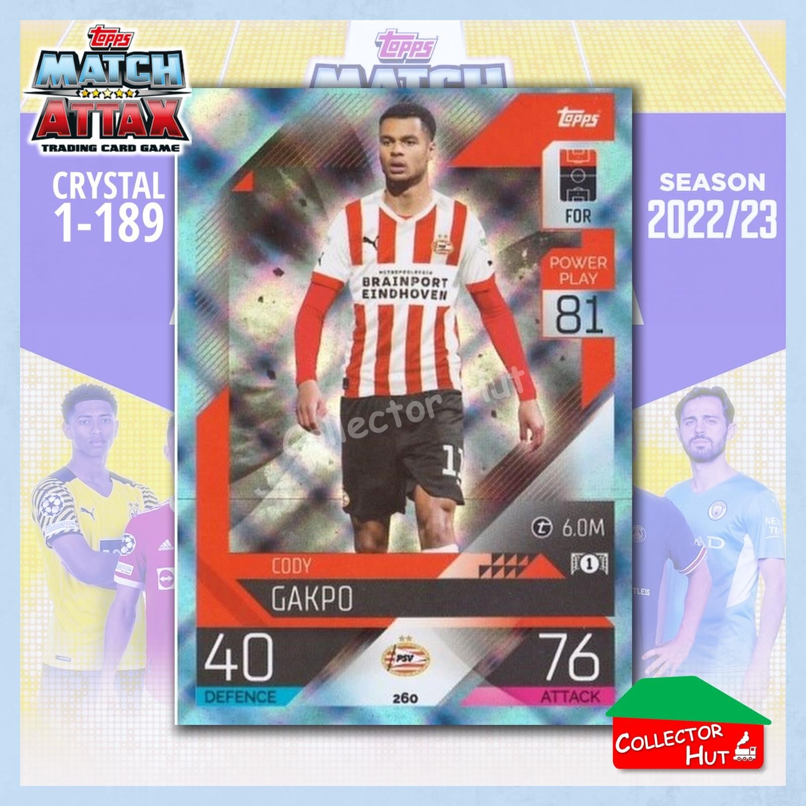Topps Match Attax Europa Champions League 2022/23 Crystal Parallel Cards 190-387