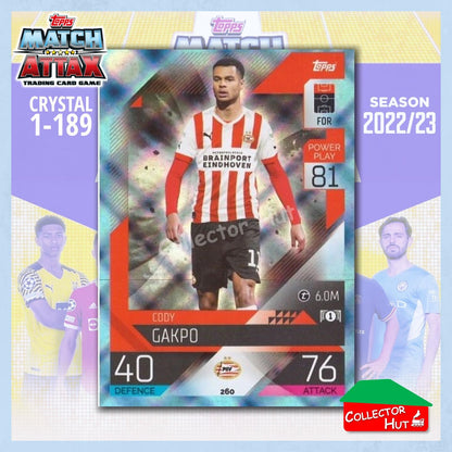 Topps Match Attax Europa Champions League 2022/23 Crystal Parallel Cards 190-387
