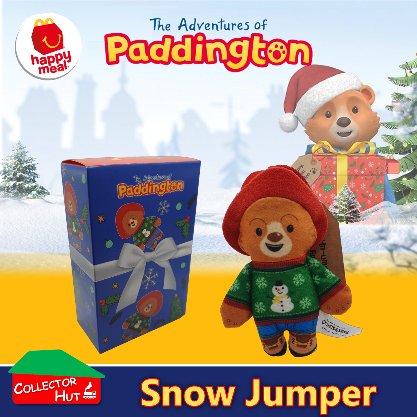 McDonald's Happy Meal The Adventures of Paddington 2023 Christmas Plush Toys