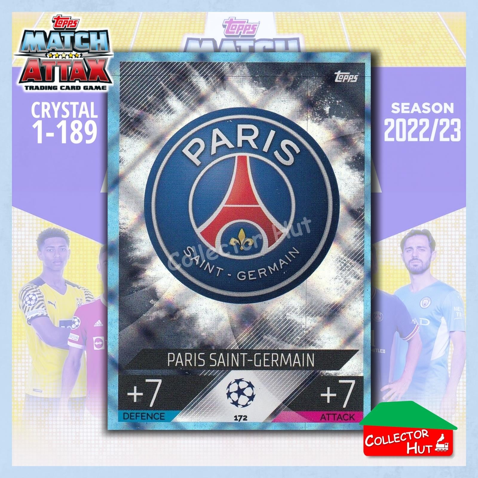 Topps Match Attax Europa Champions League 2022/23 Crystal Parallel Cards 1-189