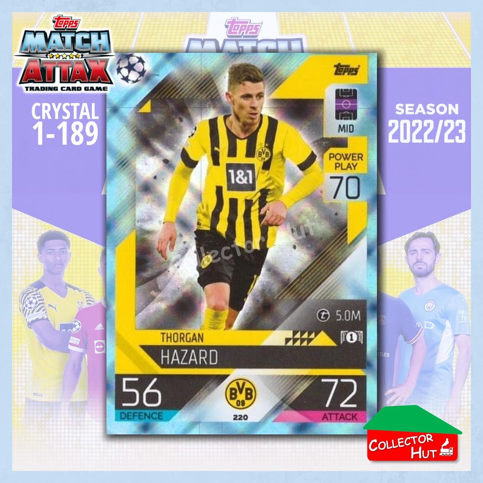 Topps Match Attax Europa Champions League 2022/23 Crystal Parallel Cards 190-387