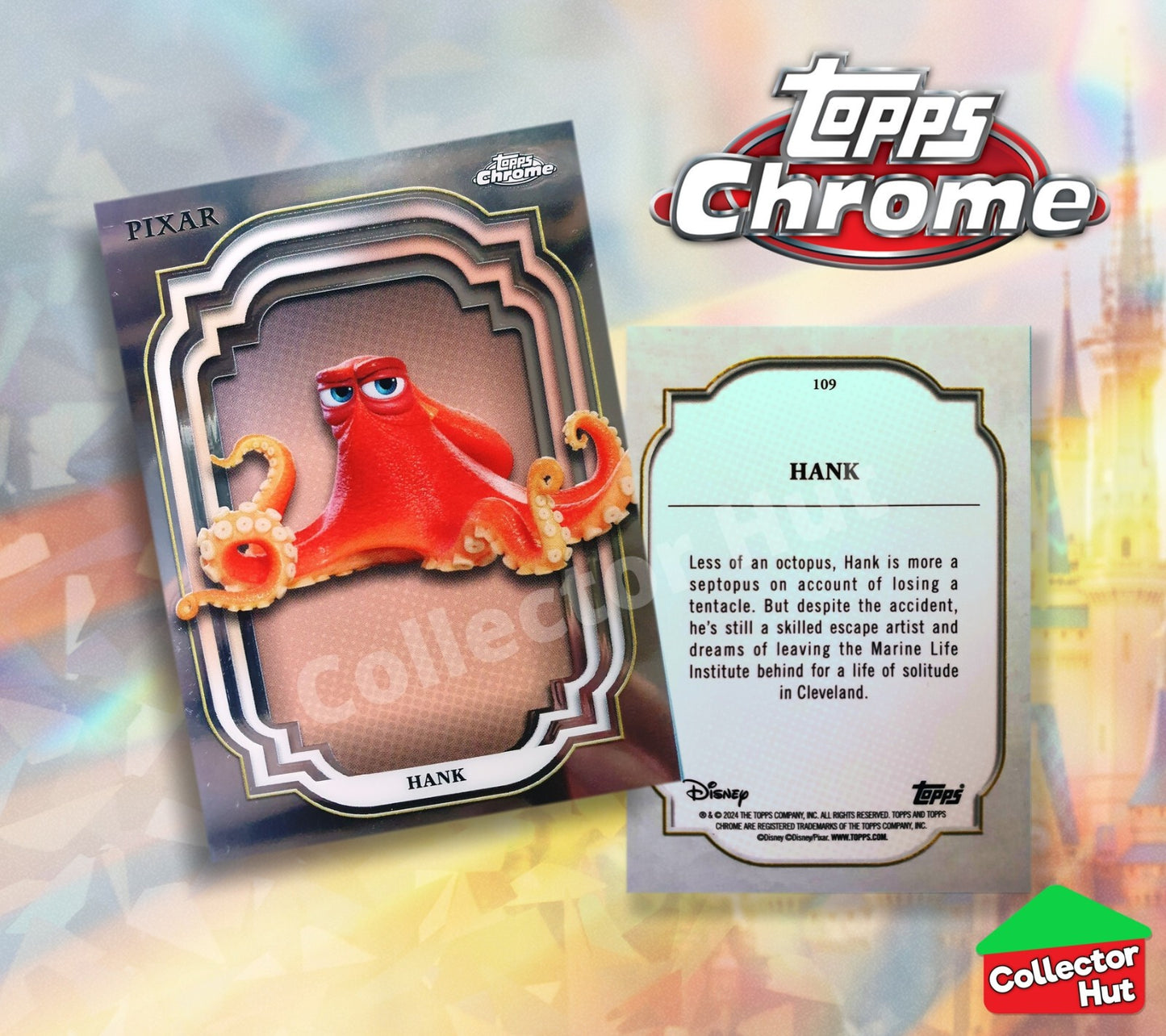 Disney Topps Chrome 2024 Base Cards 1-200 Pick Singles to Complete Your Set