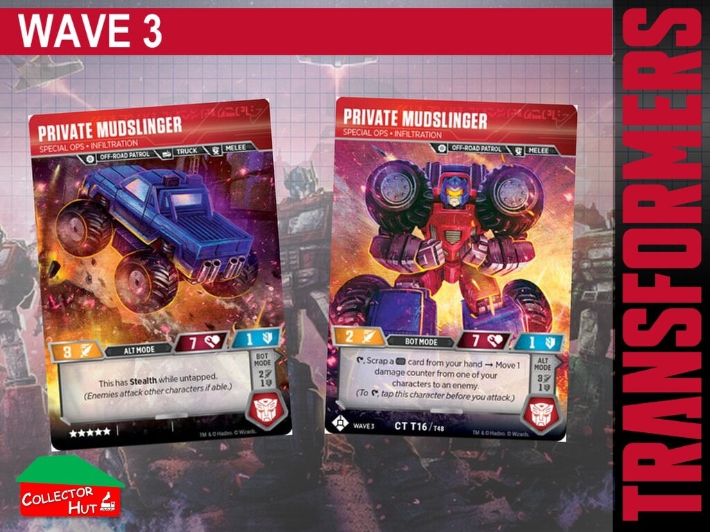 Transformers TCG CHARACTER Trading Cards All Waves